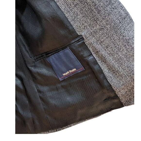 Habersham Mark Shale Women's 100% Wool Grey Single Button Blazer Size 16 NWT - Picture 7 of 11